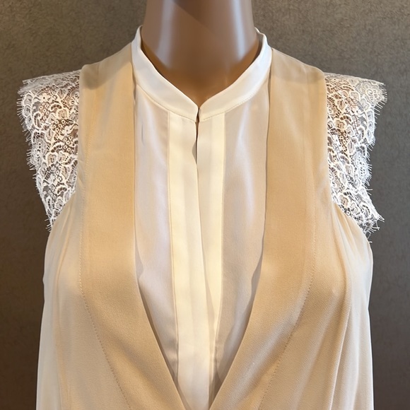 SANDRO Paris lace trim dress - Picture 2 of 4